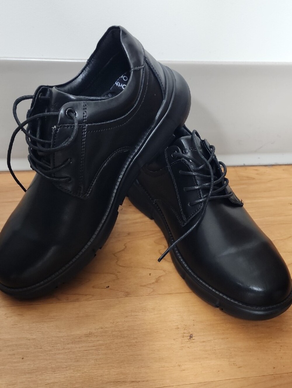 Mens Orthopedic Wide Business Leather Dress Shoes - Arch Support Plantar Fasciit